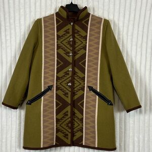 Native jackets Santa Fe southwestern blanket reversible jacket unisex medium
